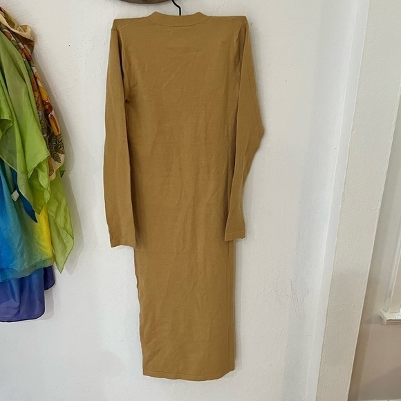 Lita by Ciara Iced Coffee Longline 4 Long sleeve Button Cardigan Size M - Picture 8 of 11